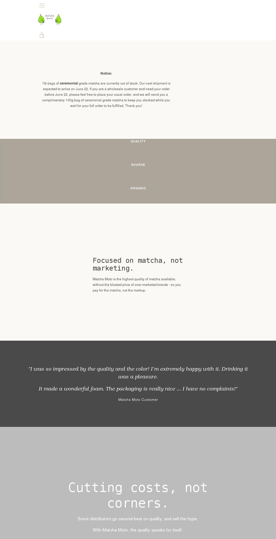 matchamoto.shop shopify website screenshot