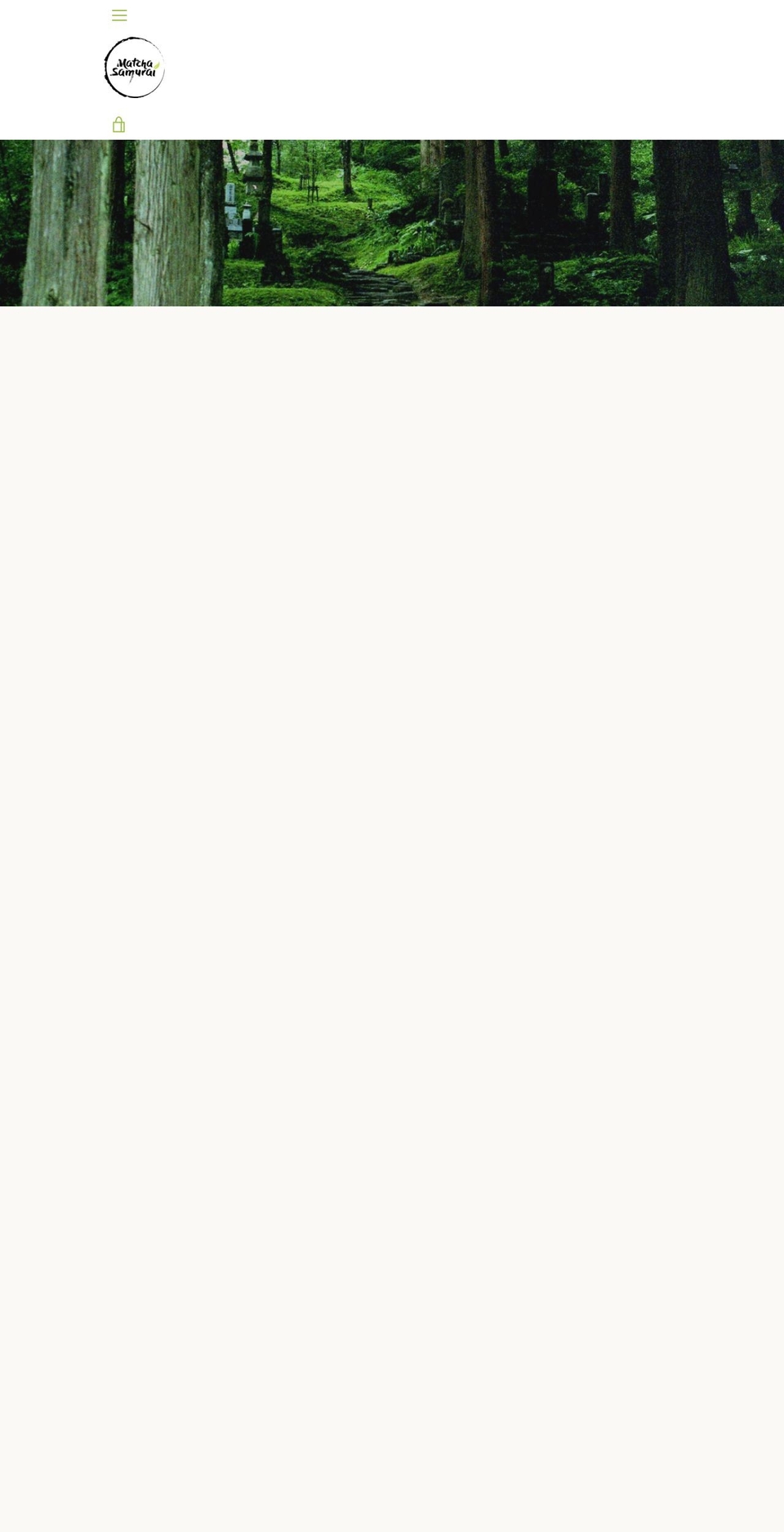 matchasamurai.com — Shopify storefront screenshot