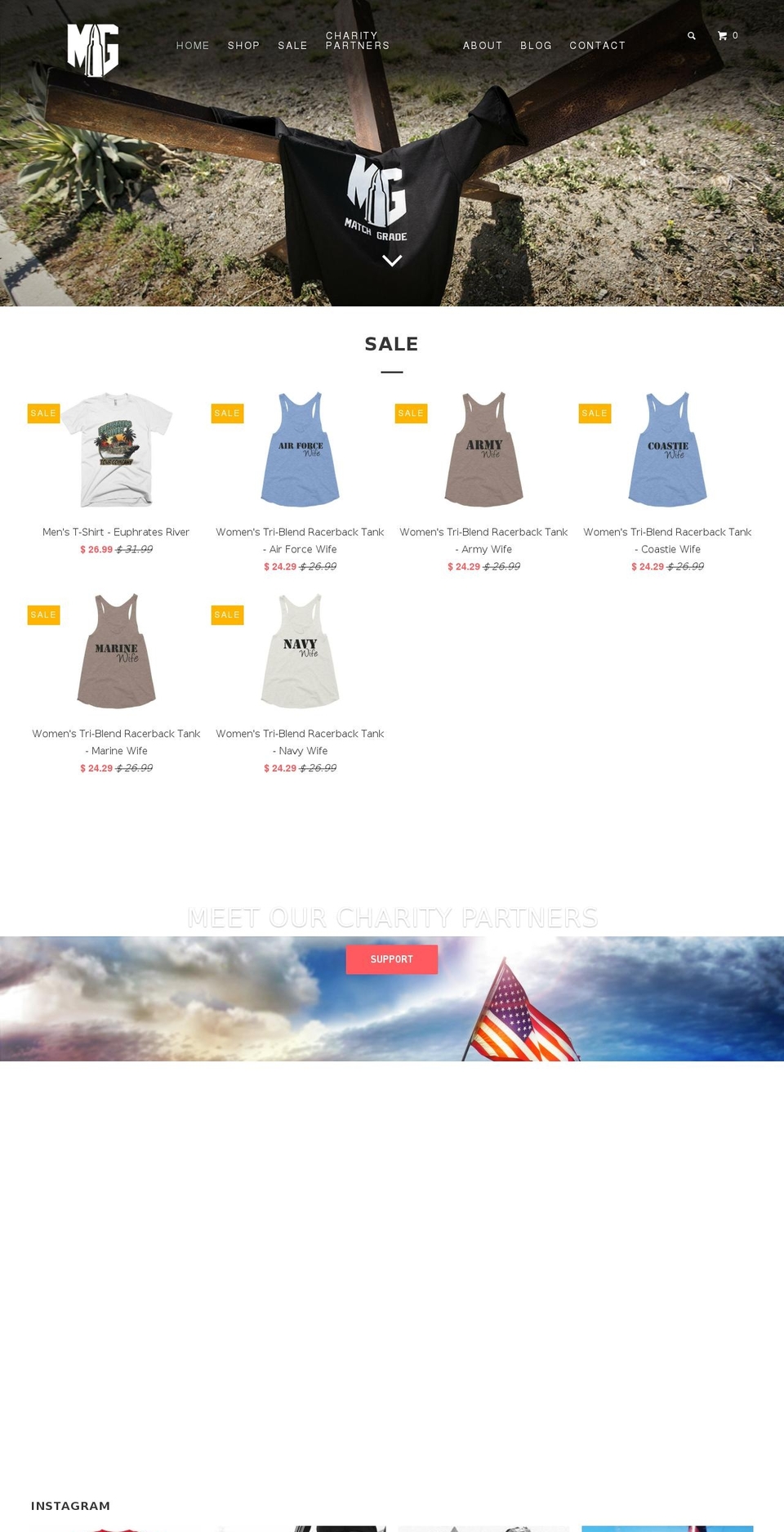 matchgradeapparel.com shopify website screenshot