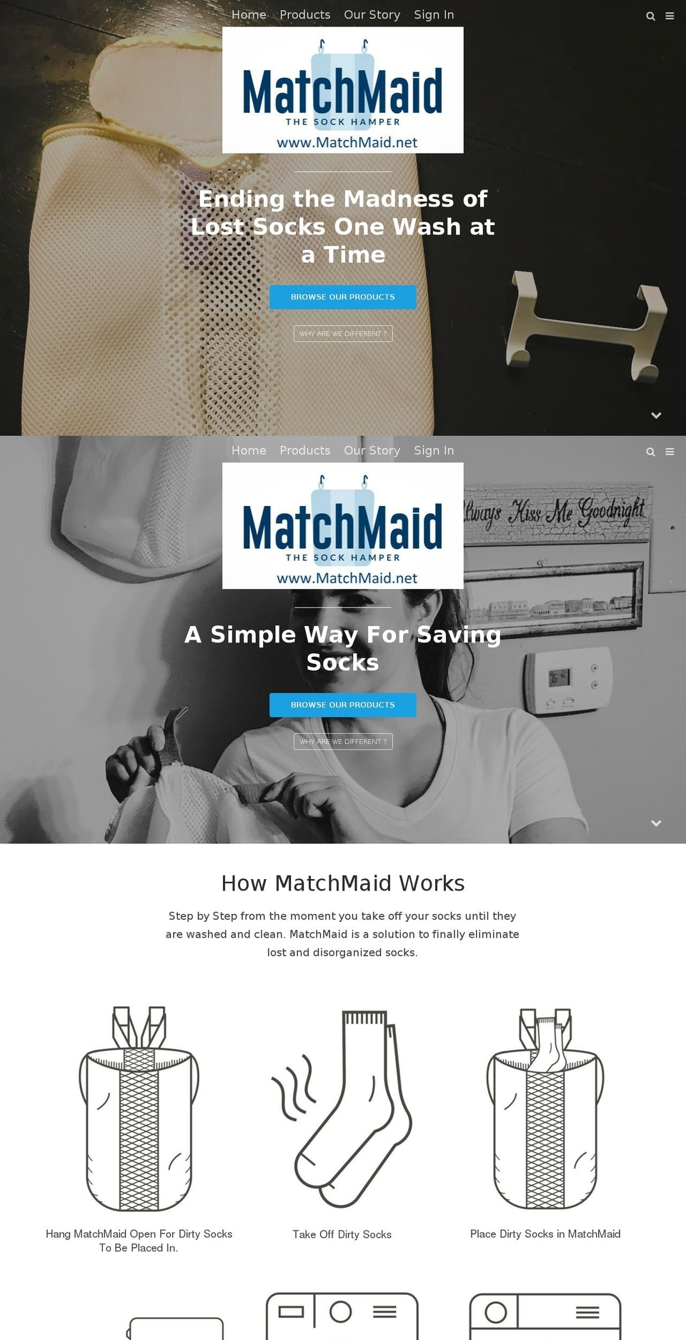 matchmaid.net shopify website screenshot