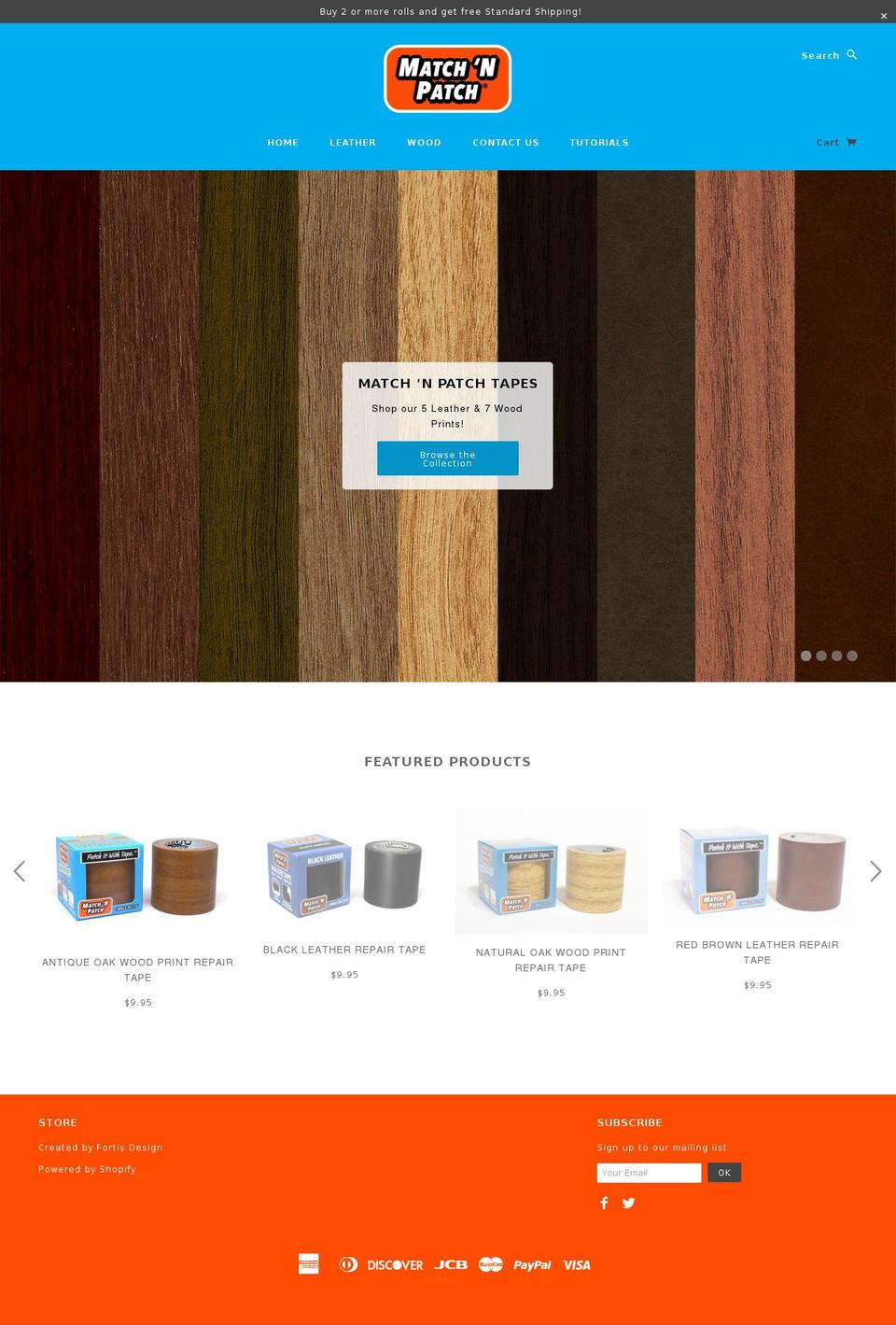 matchnpatch.com shopify website screenshot