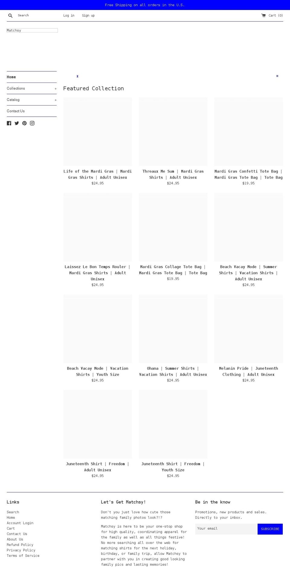 matchsy.com shopify website screenshot