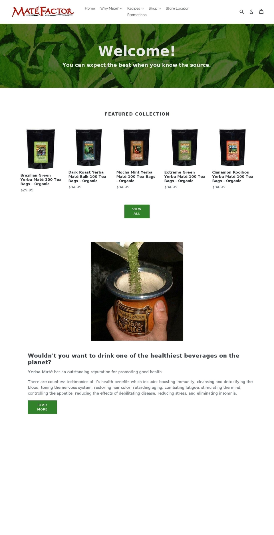 matefactor.ca shopify website screenshot