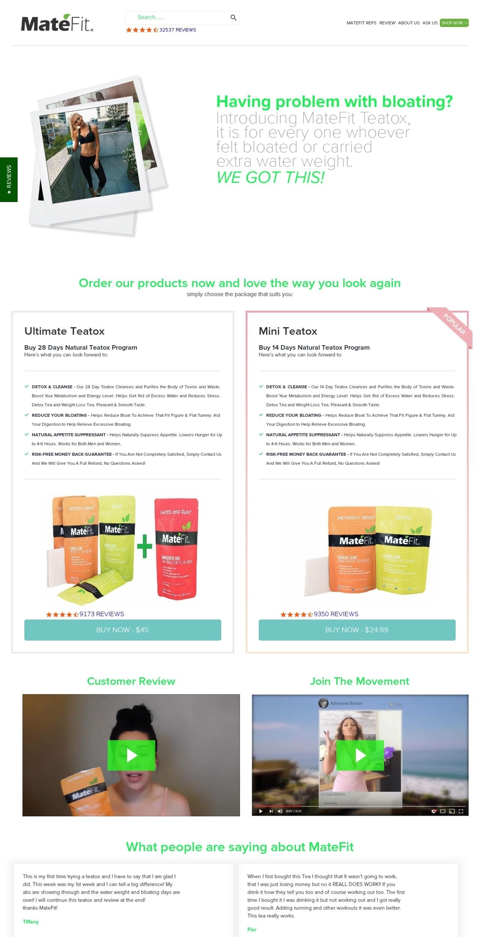 matefitme.com shopify website screenshot
