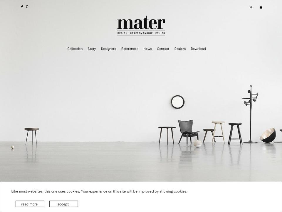 materdesign.com shopify website screenshot