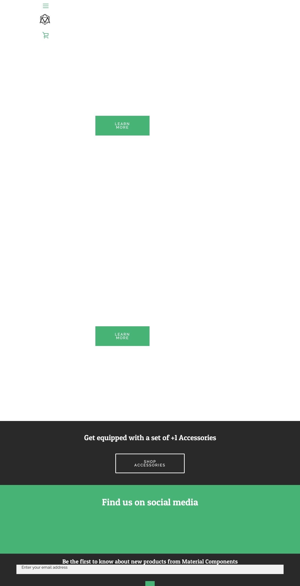 materialcomponents.co shopify website screenshot