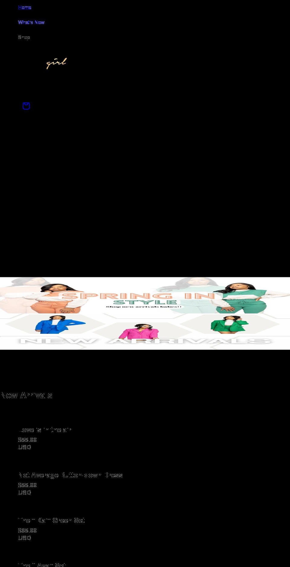 materialgirlkloset.com shopify website screenshot