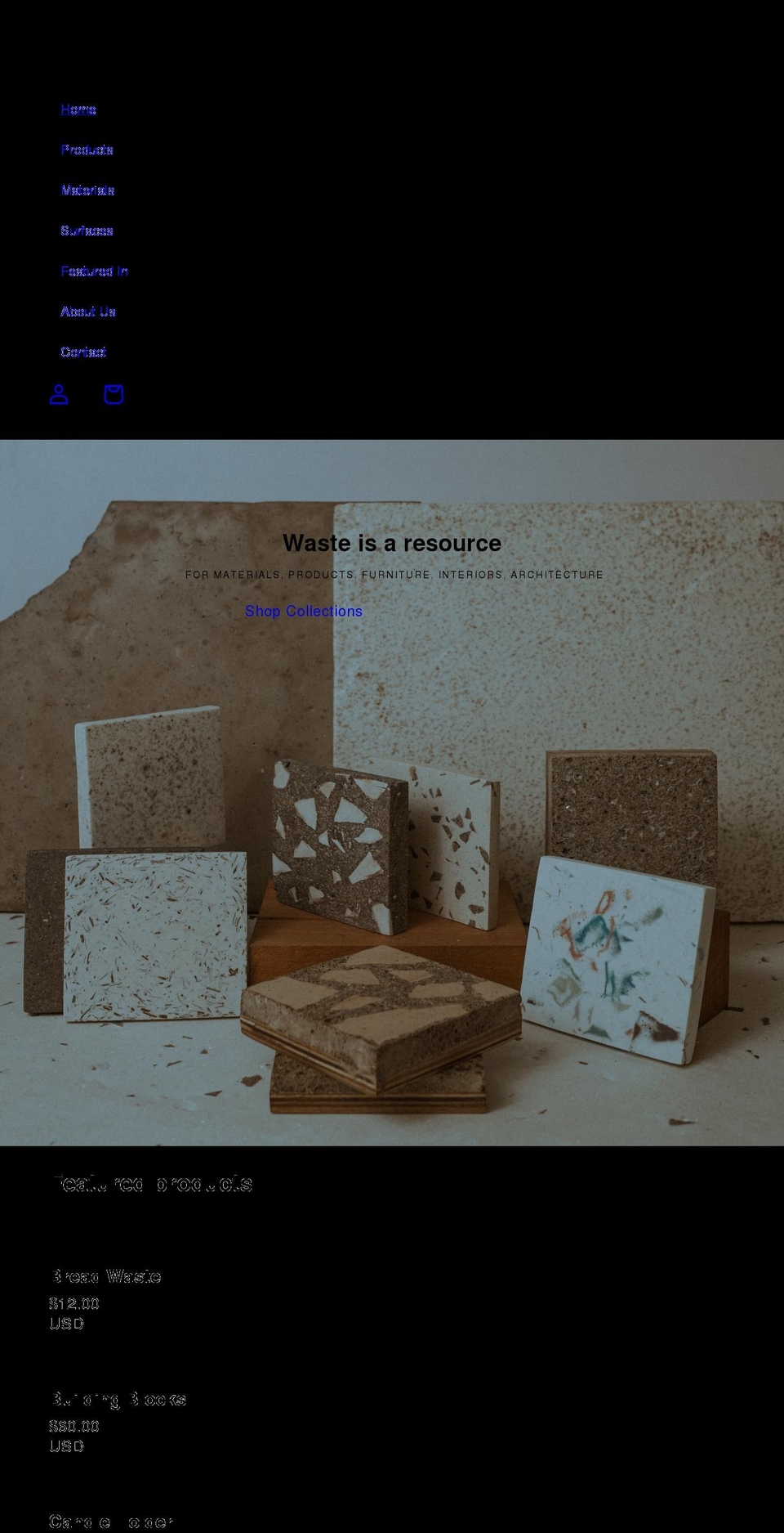 materiamadura.com shopify website screenshot