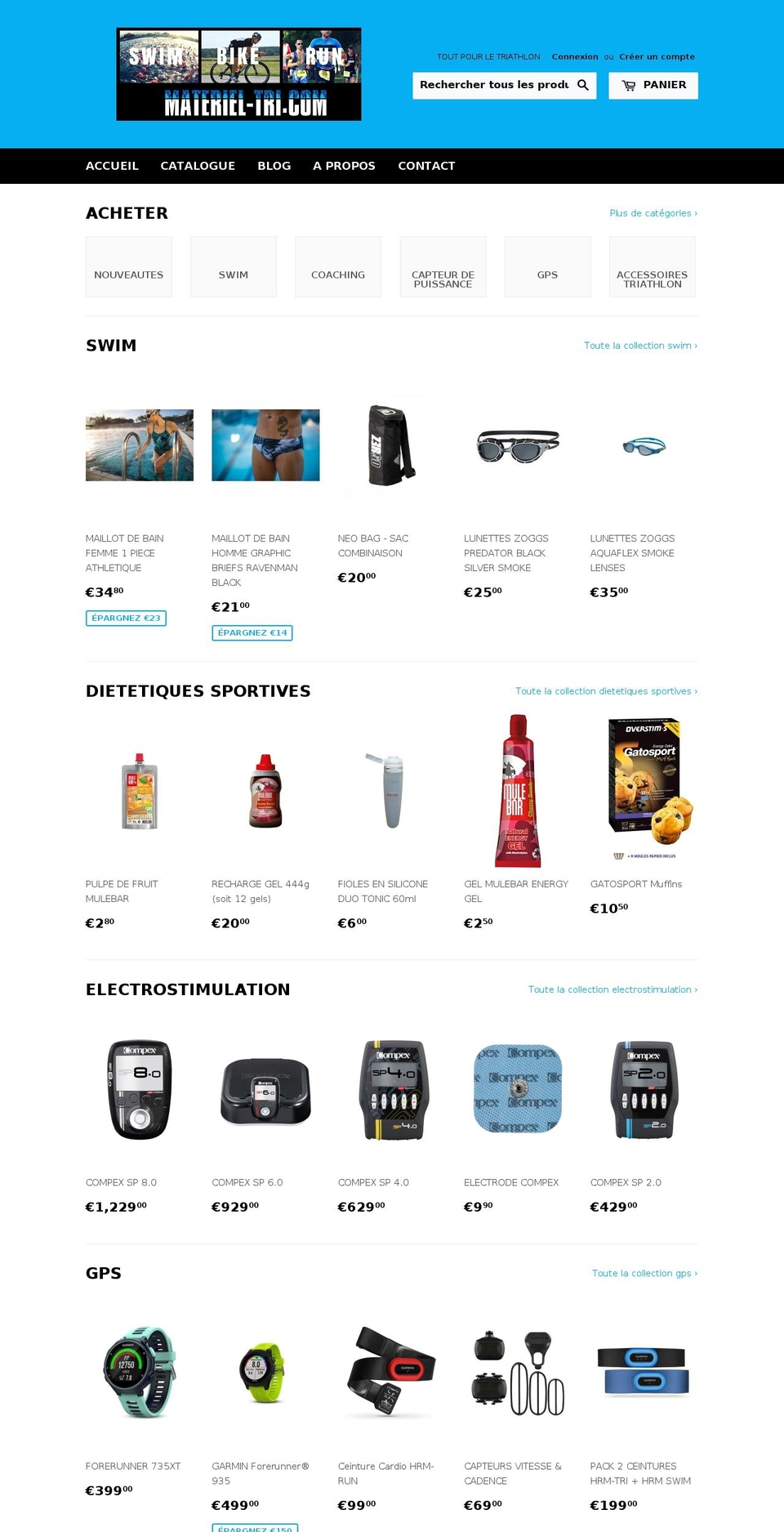 materieltri.com — Shopify storefront screenshot