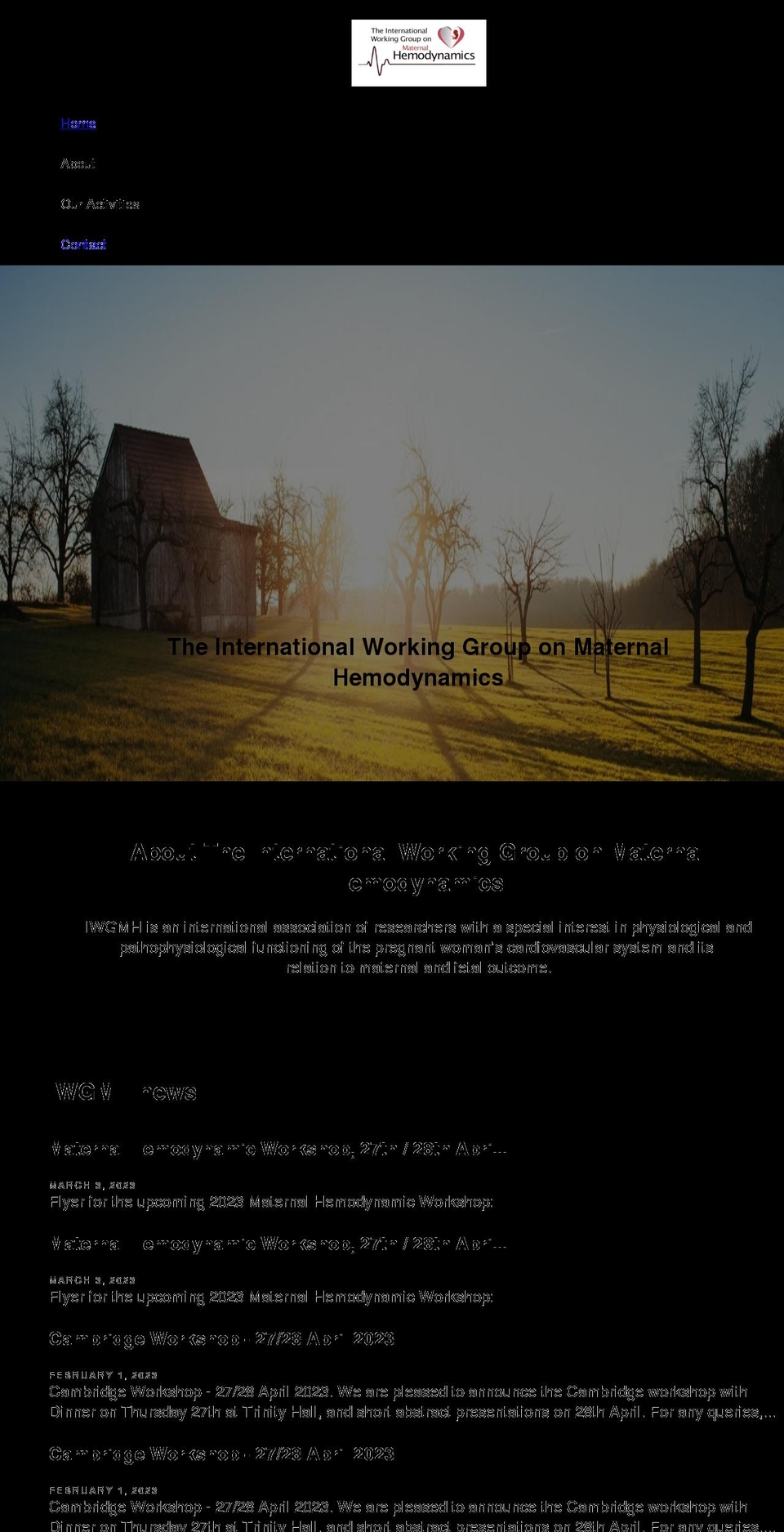 maternal-hemodynamics.com shopify website screenshot