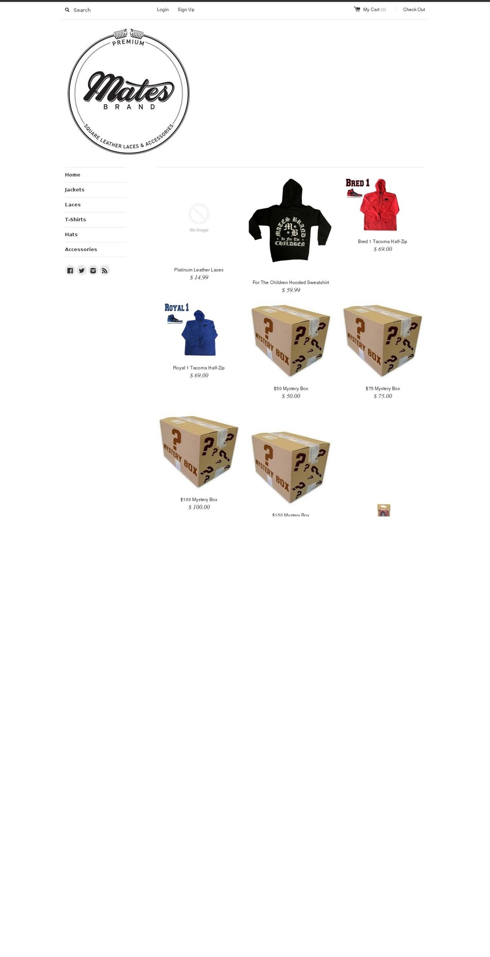 matesbrand.com shopify website screenshot