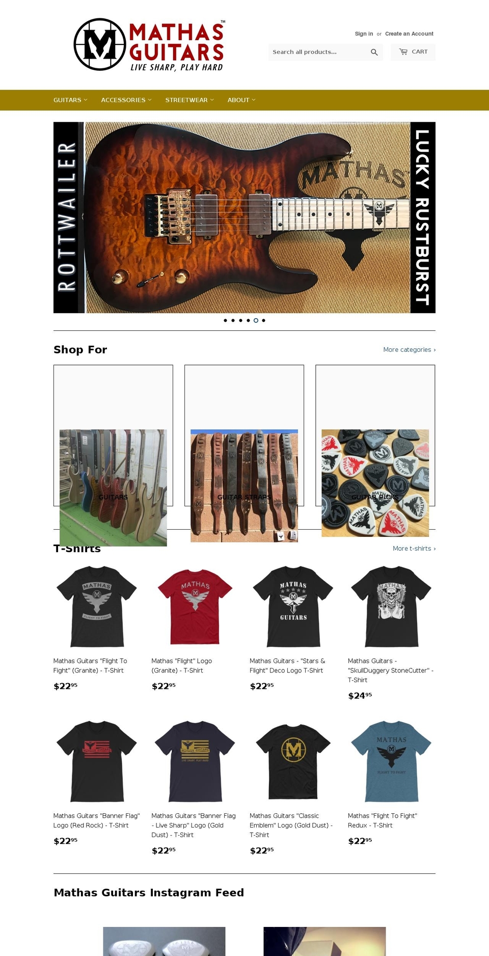 mathasbrands.com — Shopify storefront screenshot