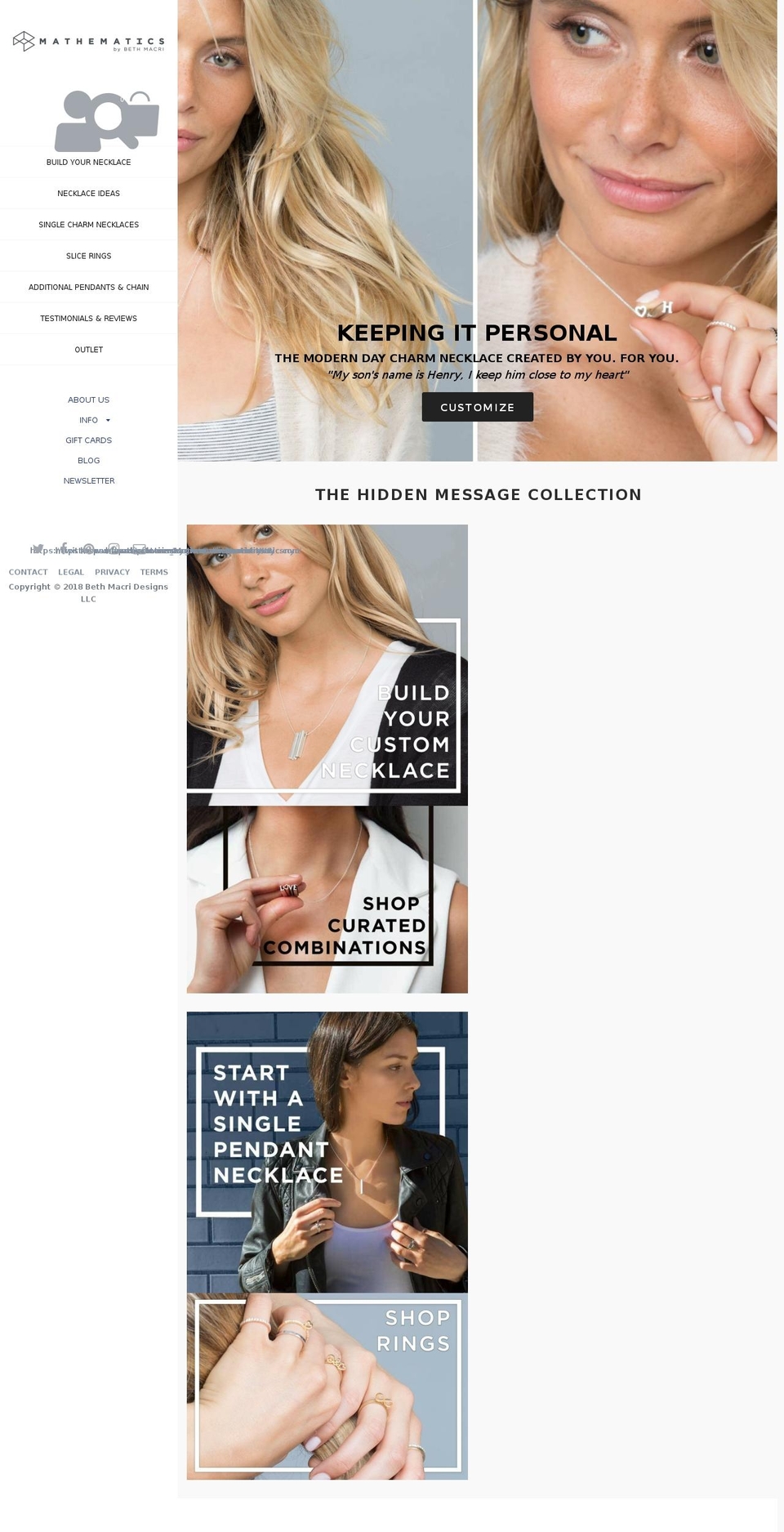 mathematicsnyc.com — Shopify storefront screenshot