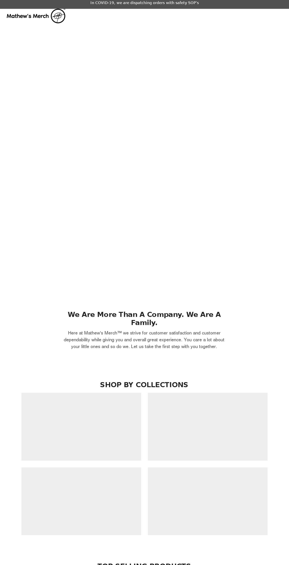mathewsmerch.com shopify website screenshot