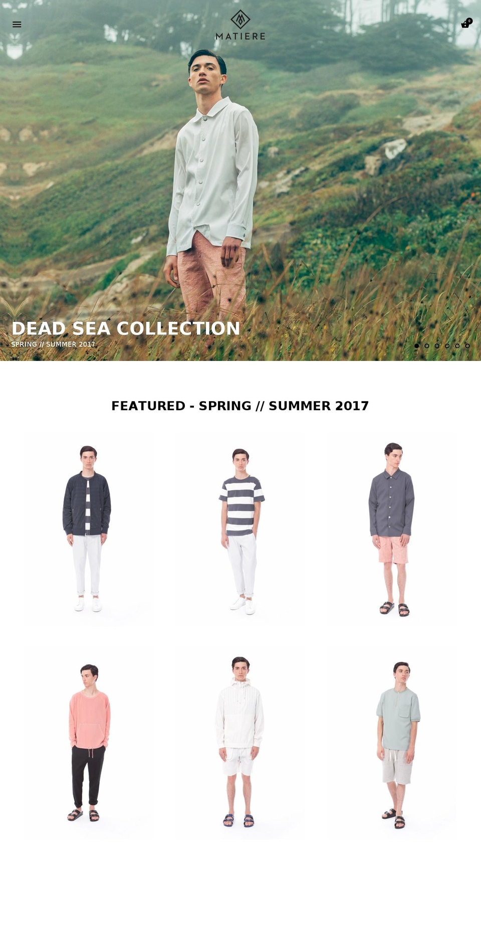 matierecollection.com shopify website screenshot