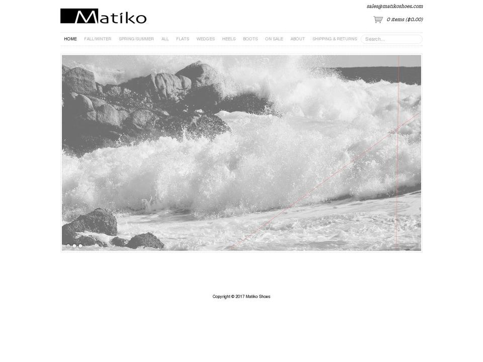 Copy of Couture Shopify theme site example matikoshoes.com