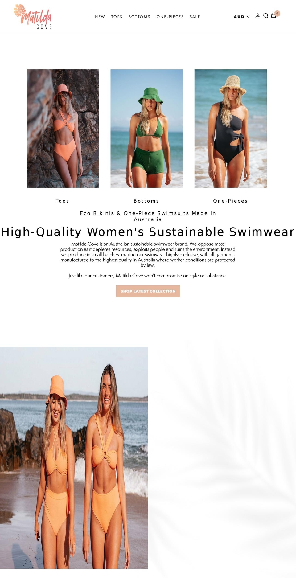 matildacove.com.au shopify website screenshot