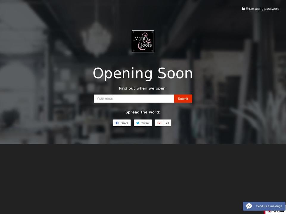 matitajools.com shopify website screenshot