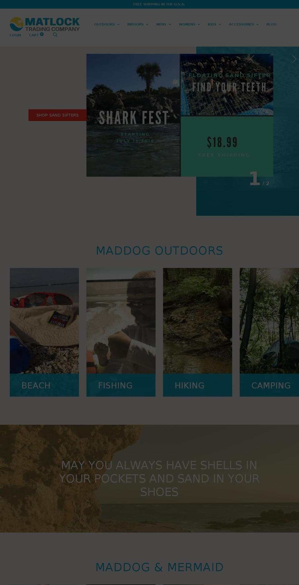 matlocktradingcompany.com shopify website screenshot