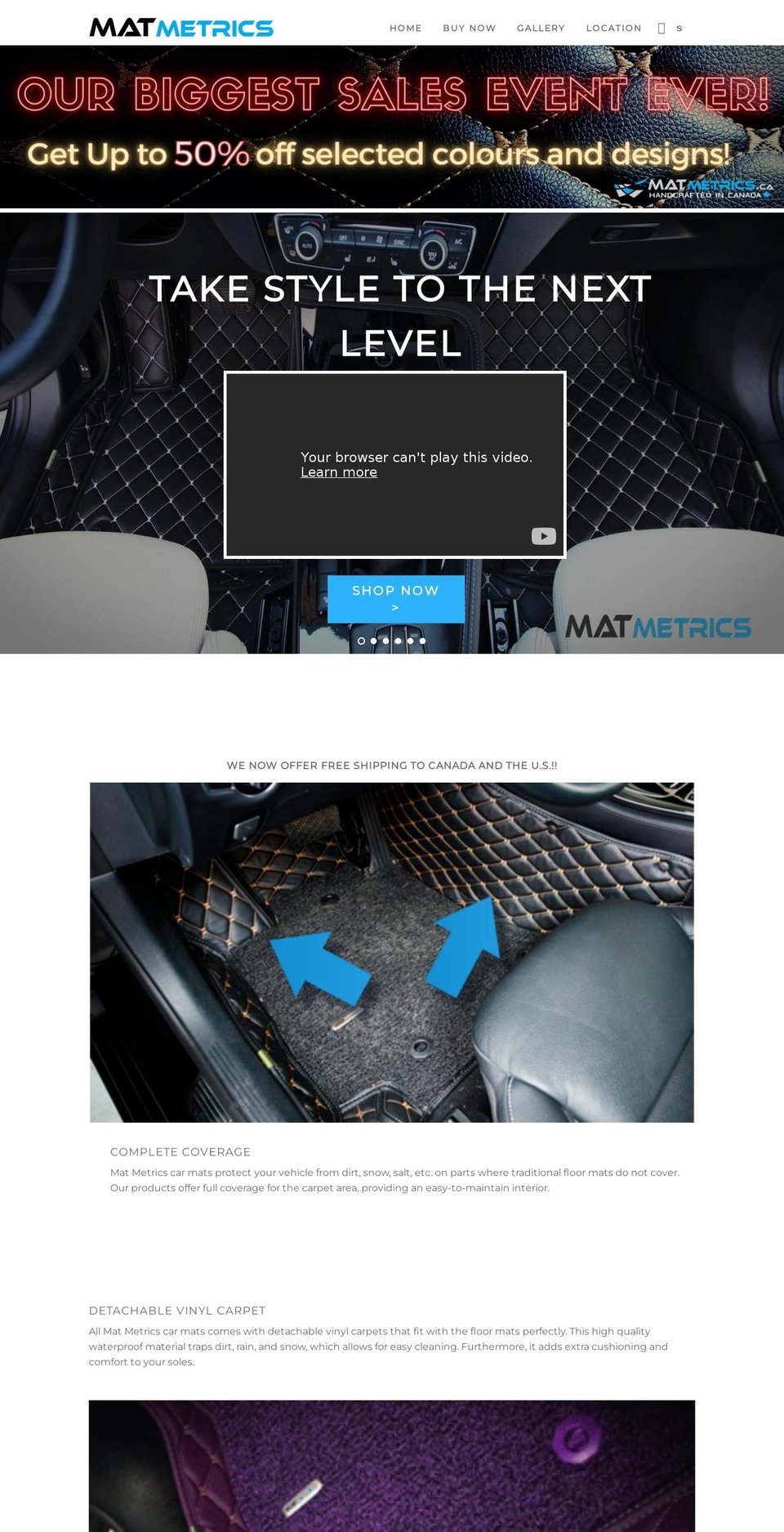 matmetrics.com — Shopify storefront screenshot