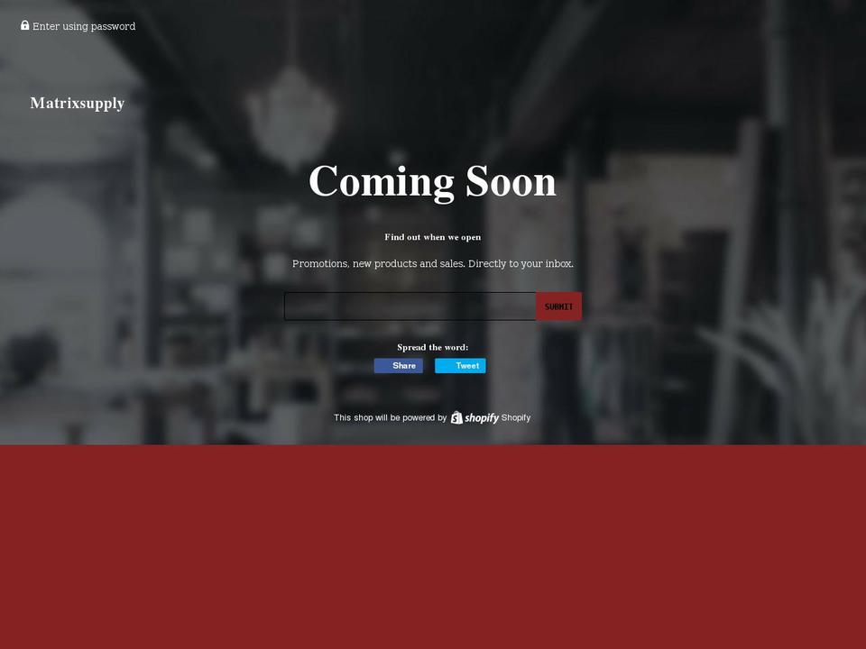 matrixsupply.myshopify.com shopify website screenshot