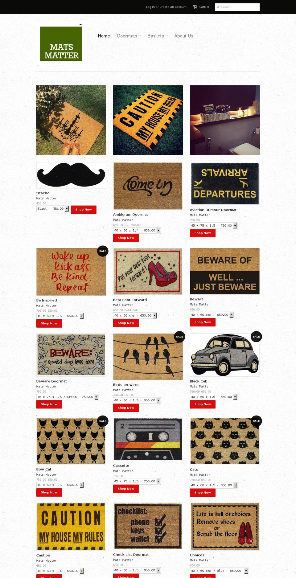 mats-matter.com shopify website screenshot