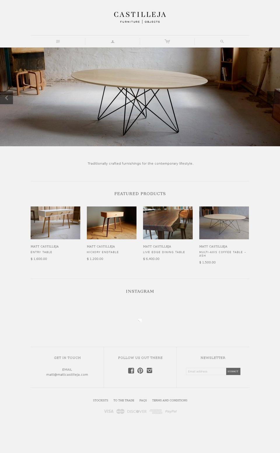 mattcastilleja.com shopify website screenshot