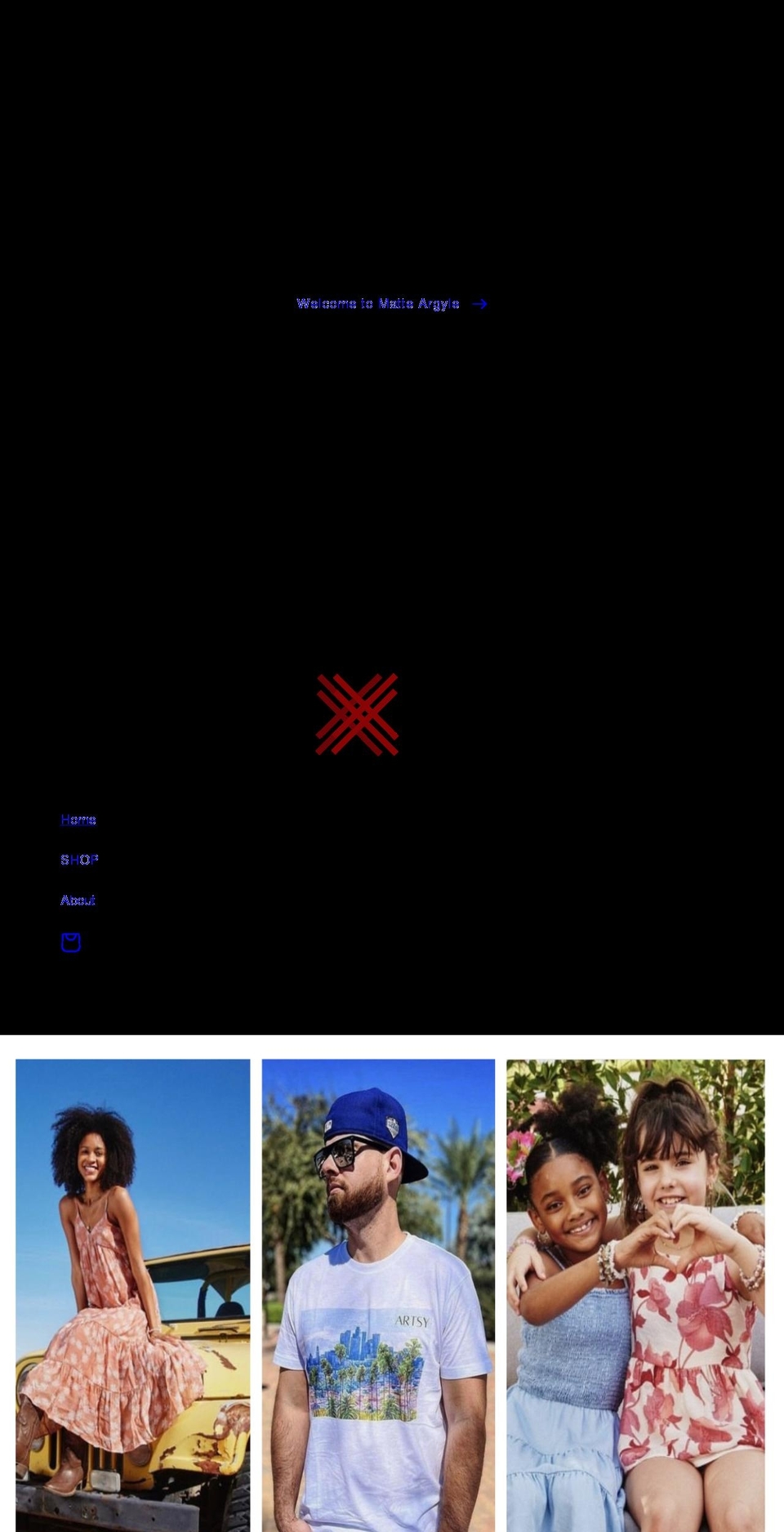 matteargyle.com shopify website screenshot