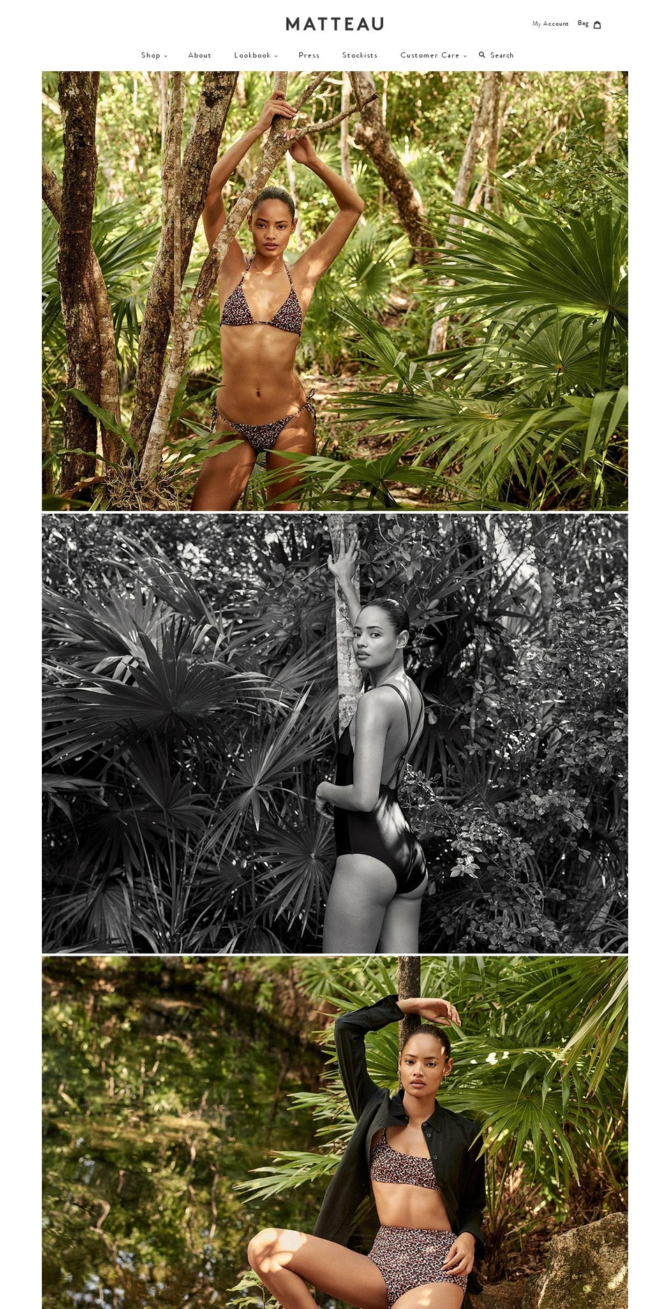 matteau-swim.com shopify website screenshot