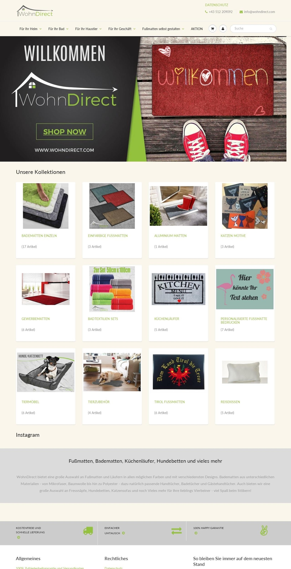 matten-shop.eu shopify website screenshot