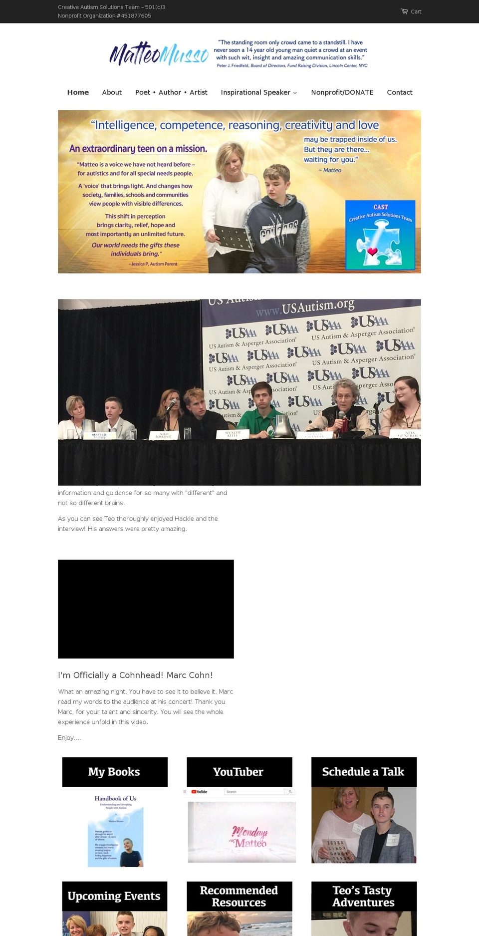 matteomusso.com shopify website screenshot