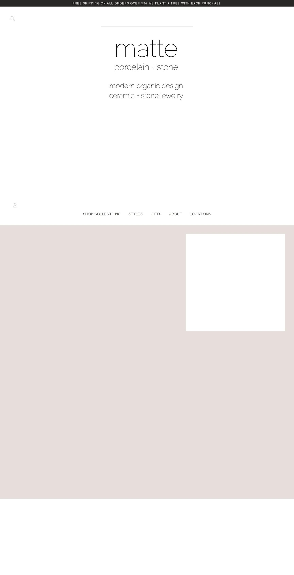 matteporcelaindesign.com shopify website screenshot