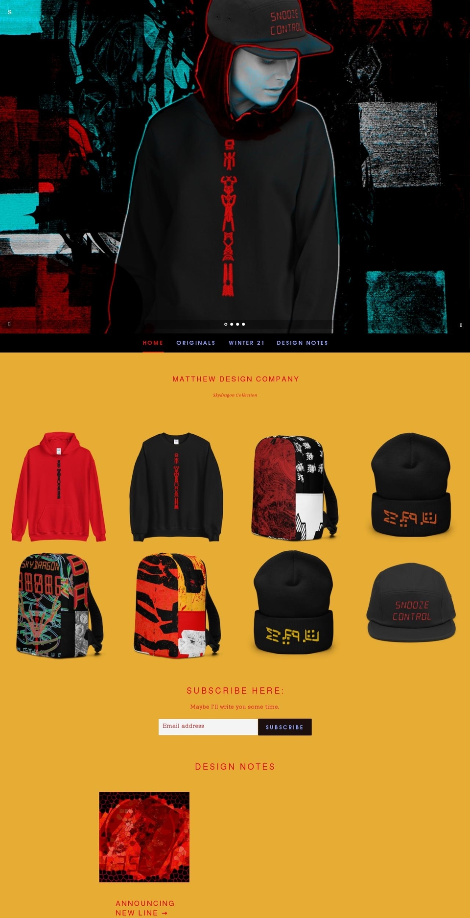 matthewdesigncompany.com shopify website screenshot