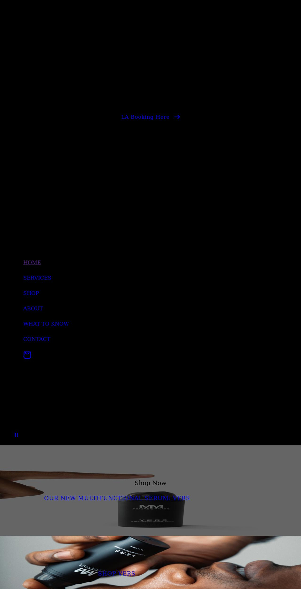 matthewmillerskin.com shopify website screenshot