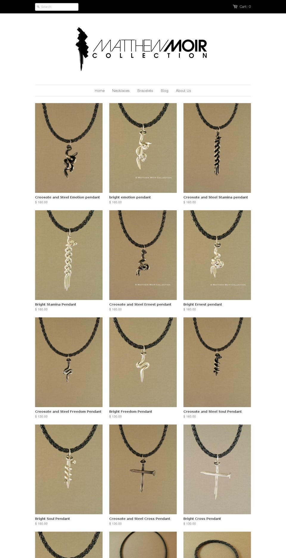 matthewmoircollection.com shopify website screenshot
