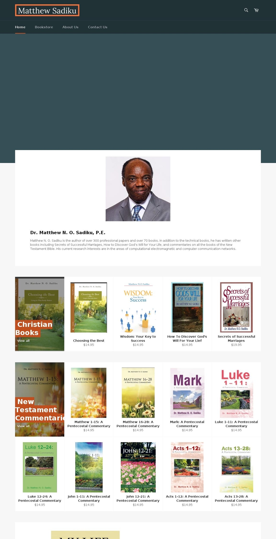 matthewsadiku.com — Shopify storefront screenshot