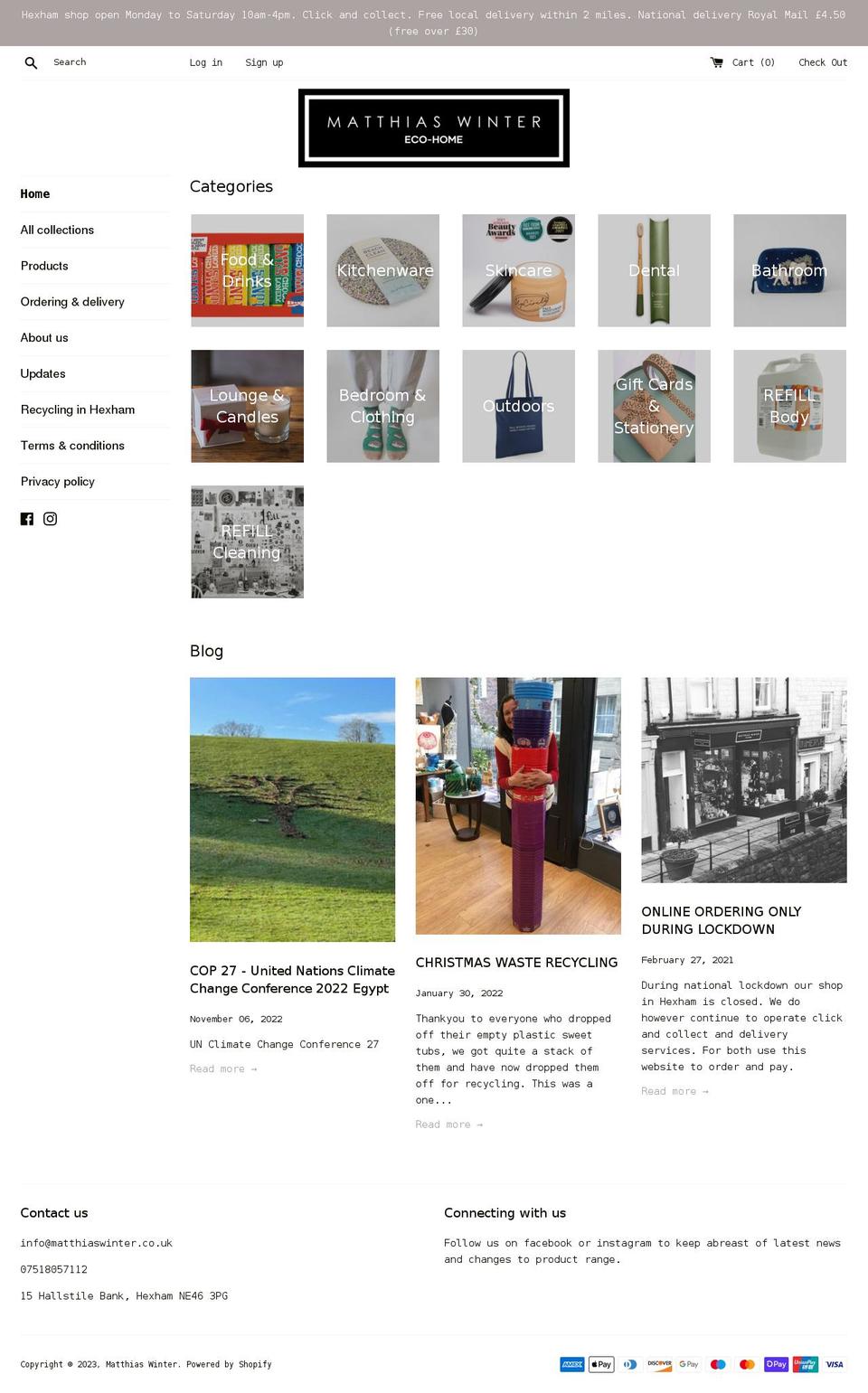 matthiaswinter.co.uk shopify website screenshot