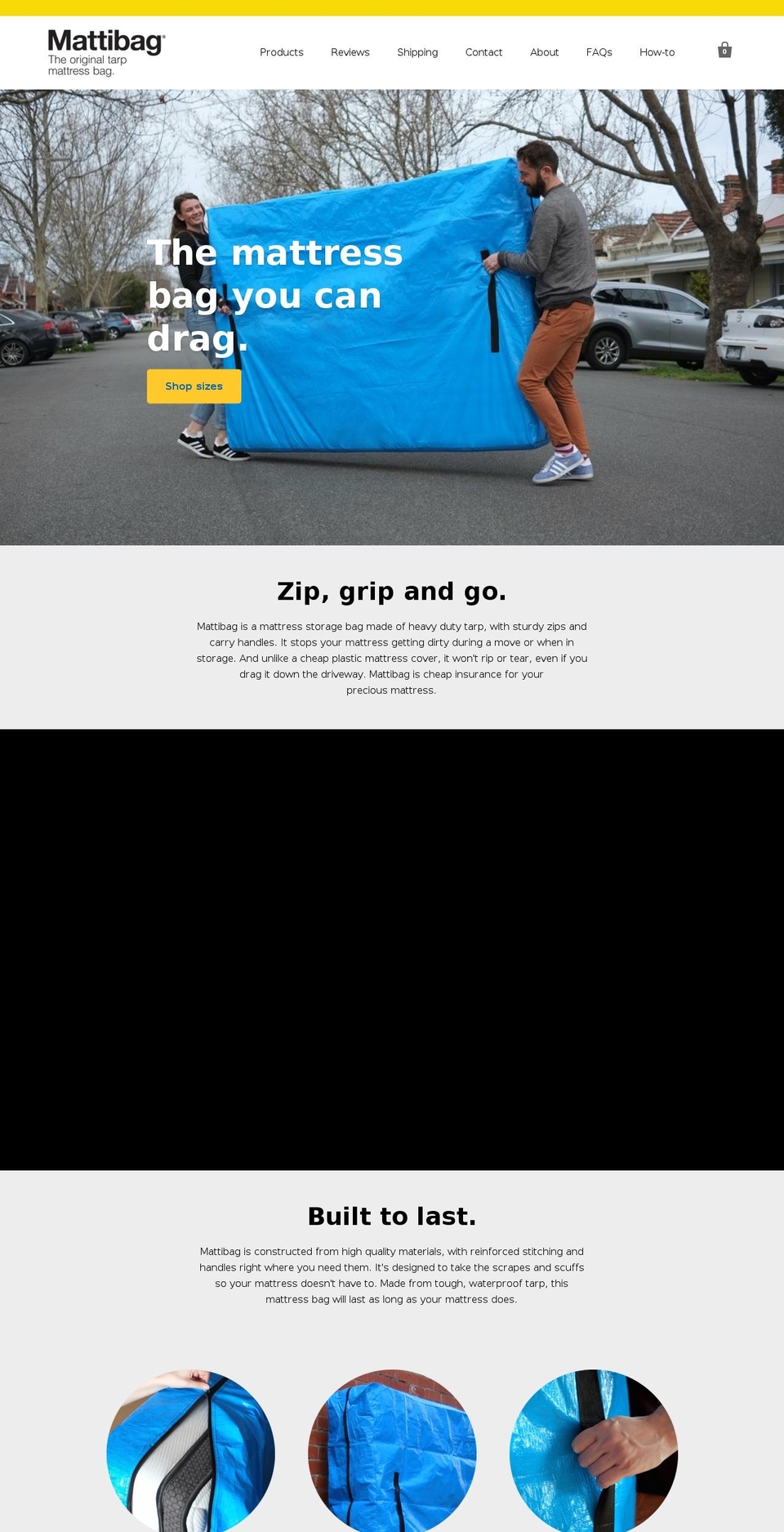 mattibag.com.au shopify website screenshot