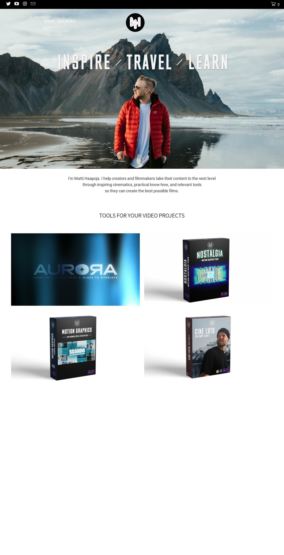 mattihaapoja.com shopify website screenshot