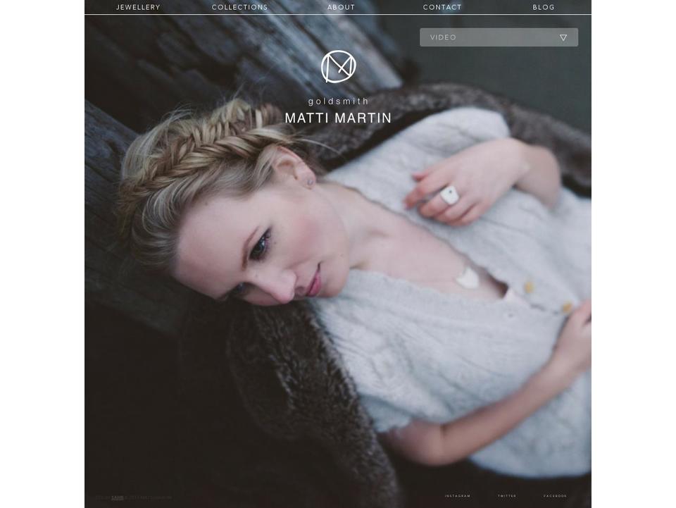 mattimartin.com shopify website screenshot
