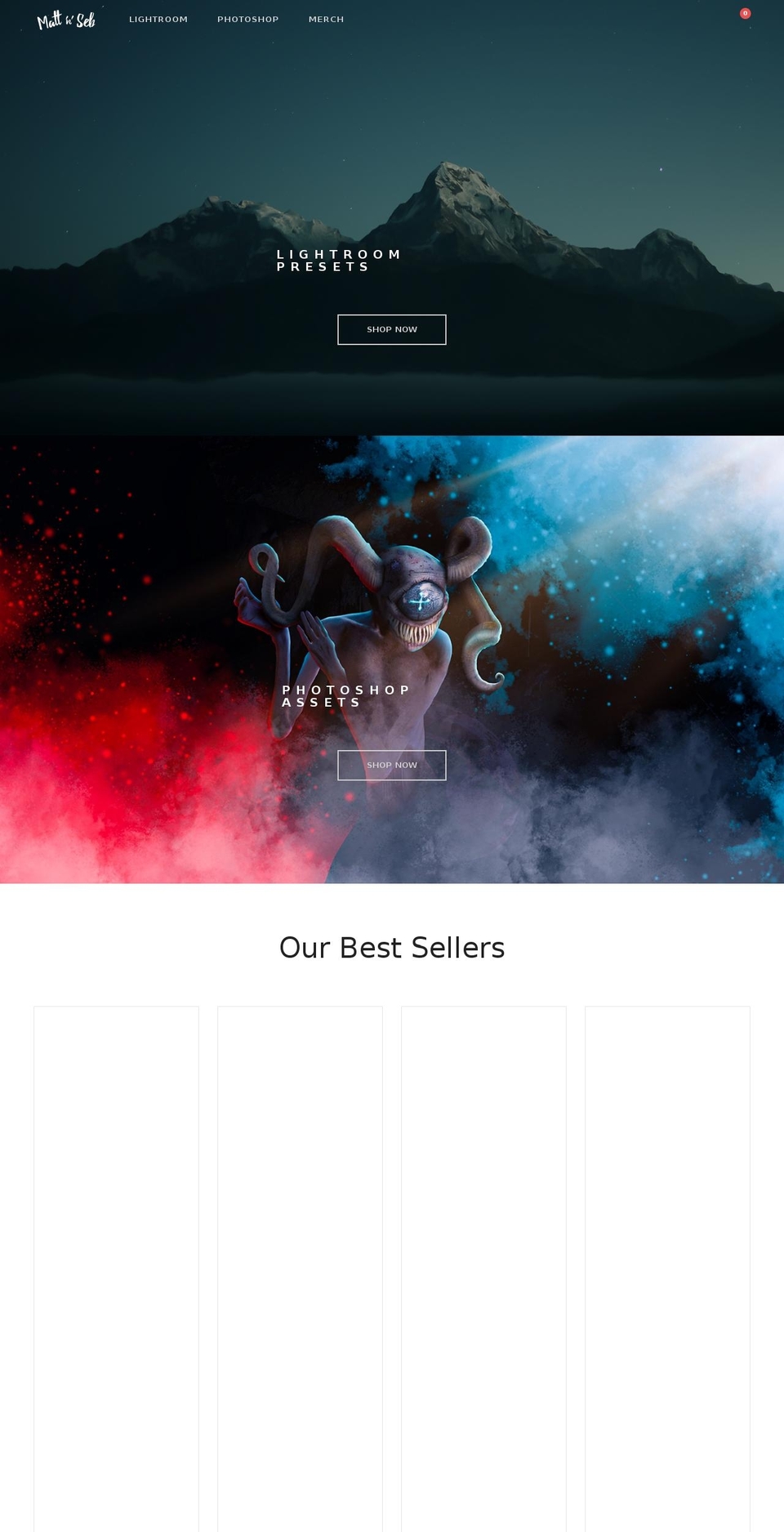 mattnseb.com shopify website screenshot