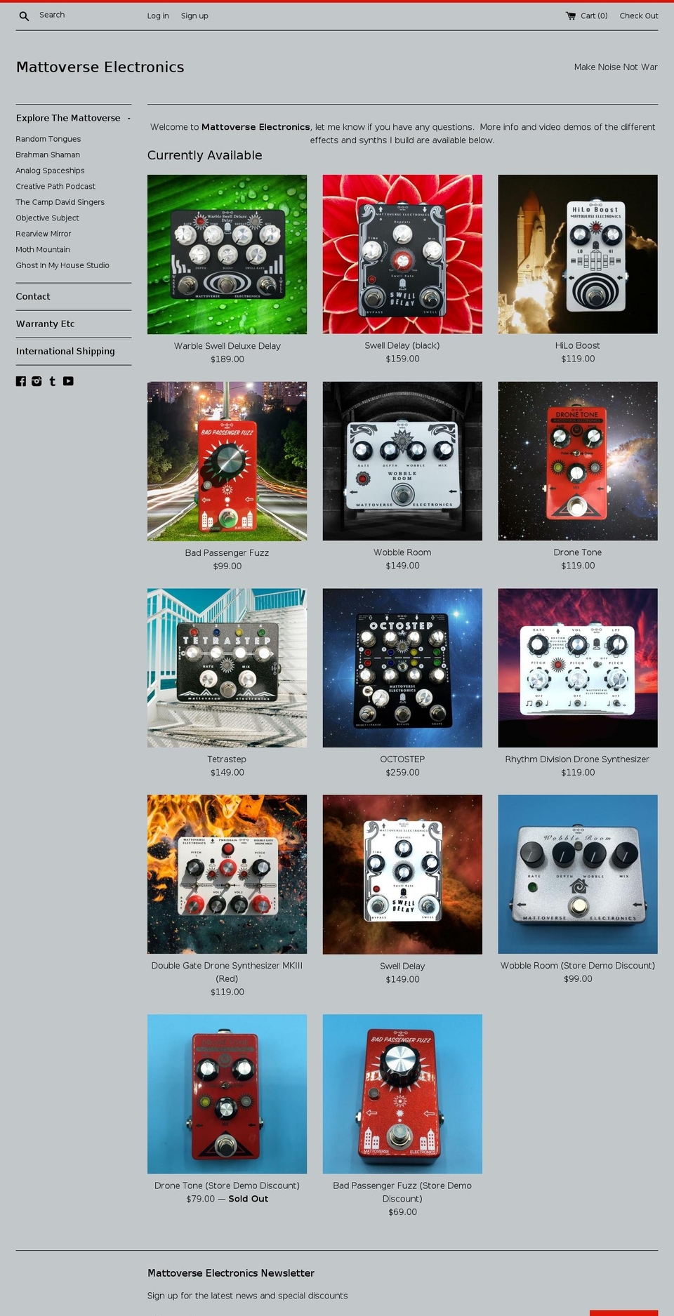 mattoverse.com shopify website screenshot