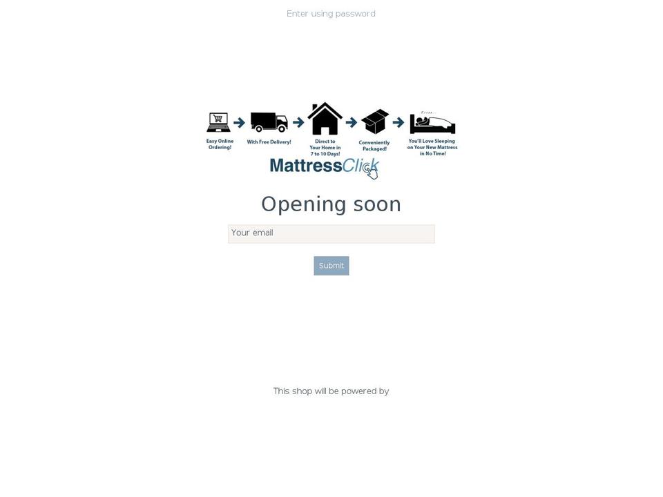 Weekend Shopify theme site example mattressclick.com