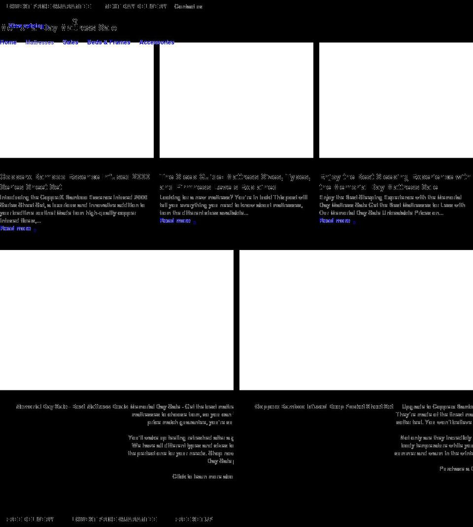 Copy of Xtra Shopify theme site example mattressdeluxe.com