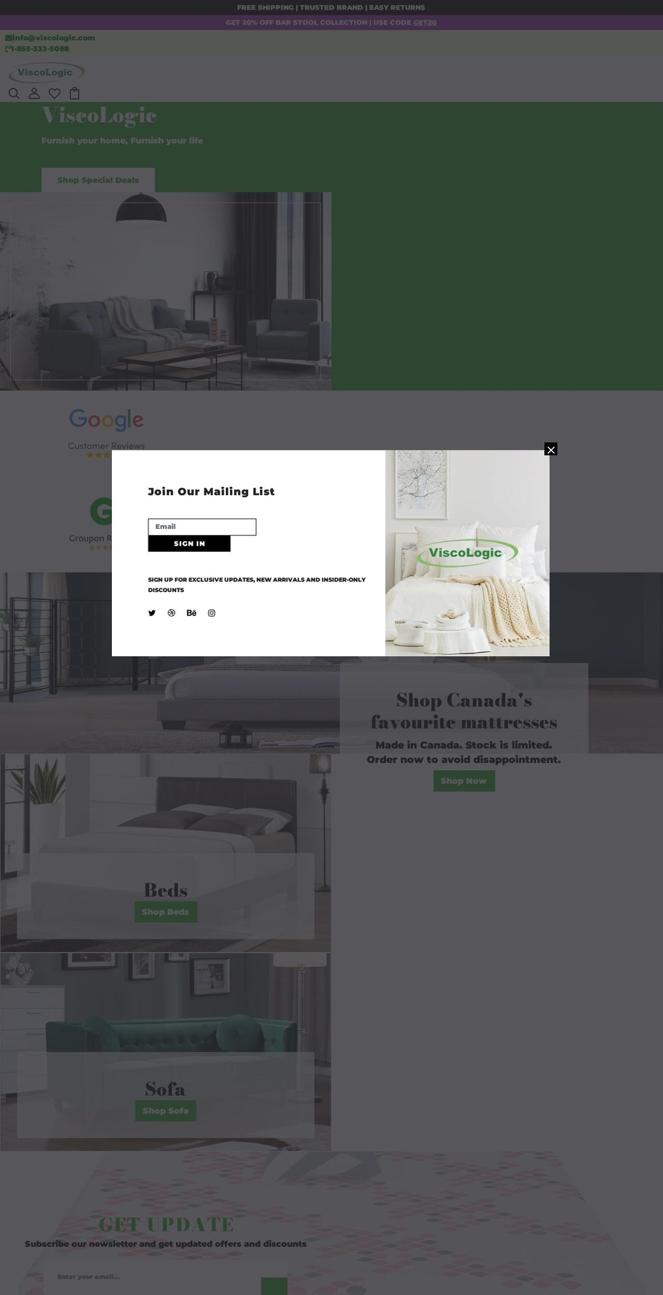 mattressdirect.myshopify.com shopify website screenshot