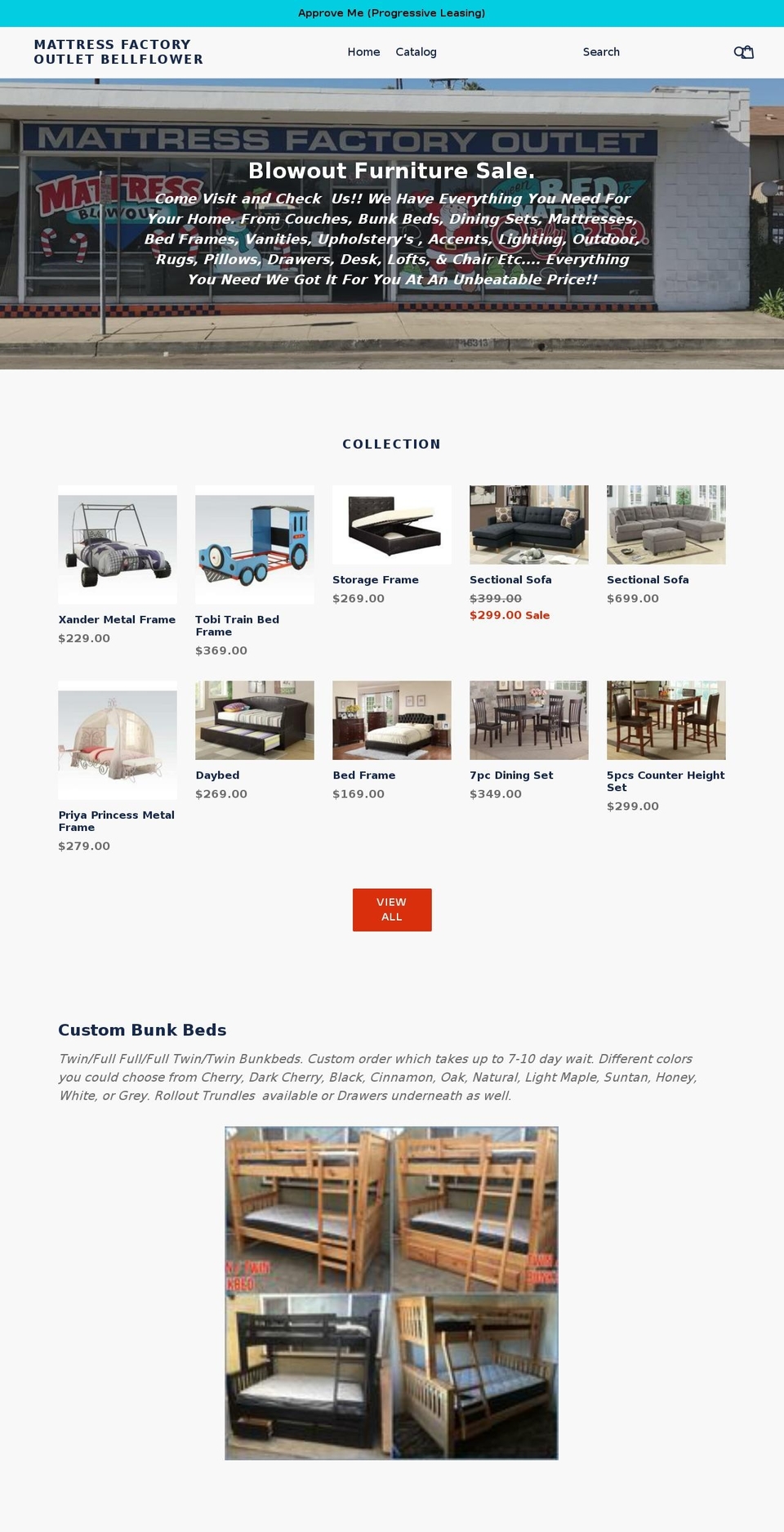 mattressgod.com — Shopify storefront screenshot