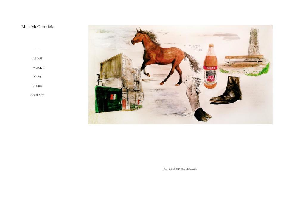 mattrmccormick.com shopify website screenshot