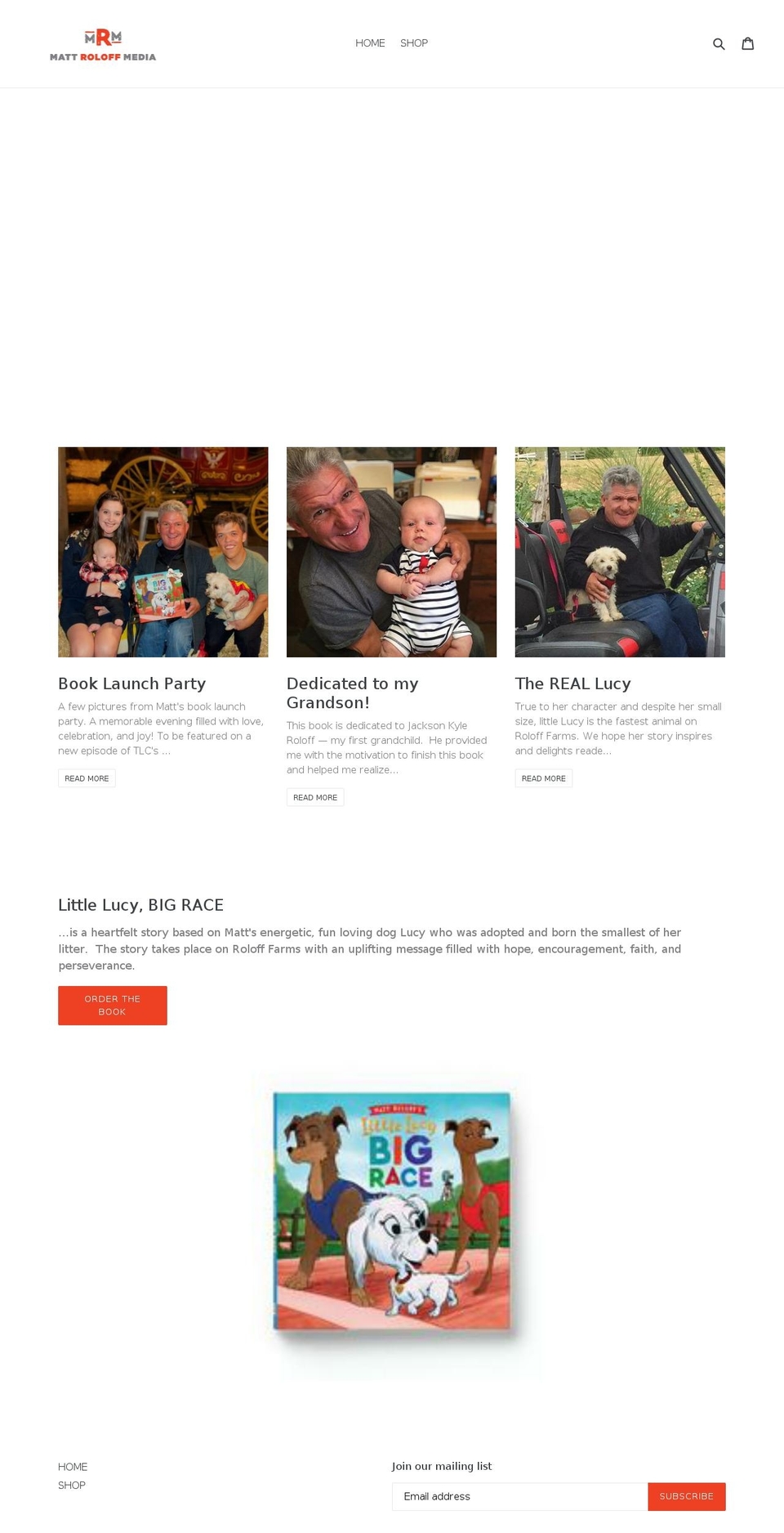 mattroloffmedia.com — Shopify storefront screenshot