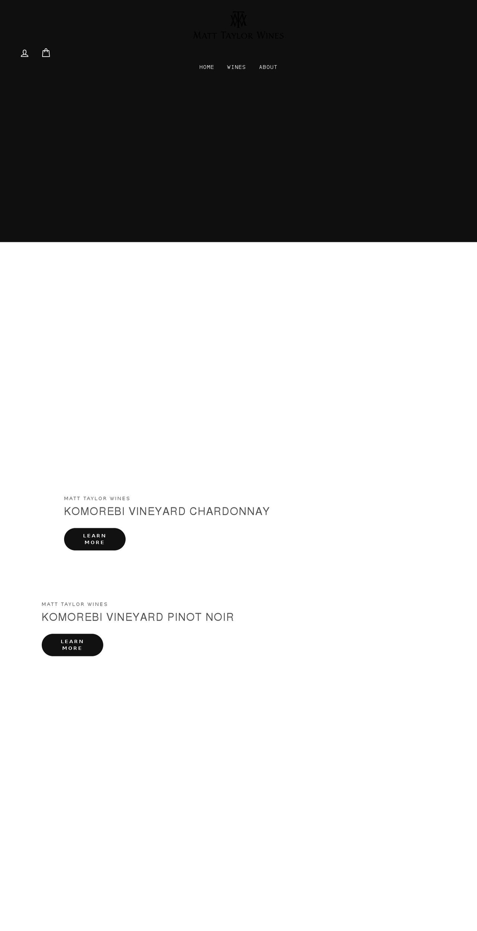 matttaylorwines.com shopify website screenshot