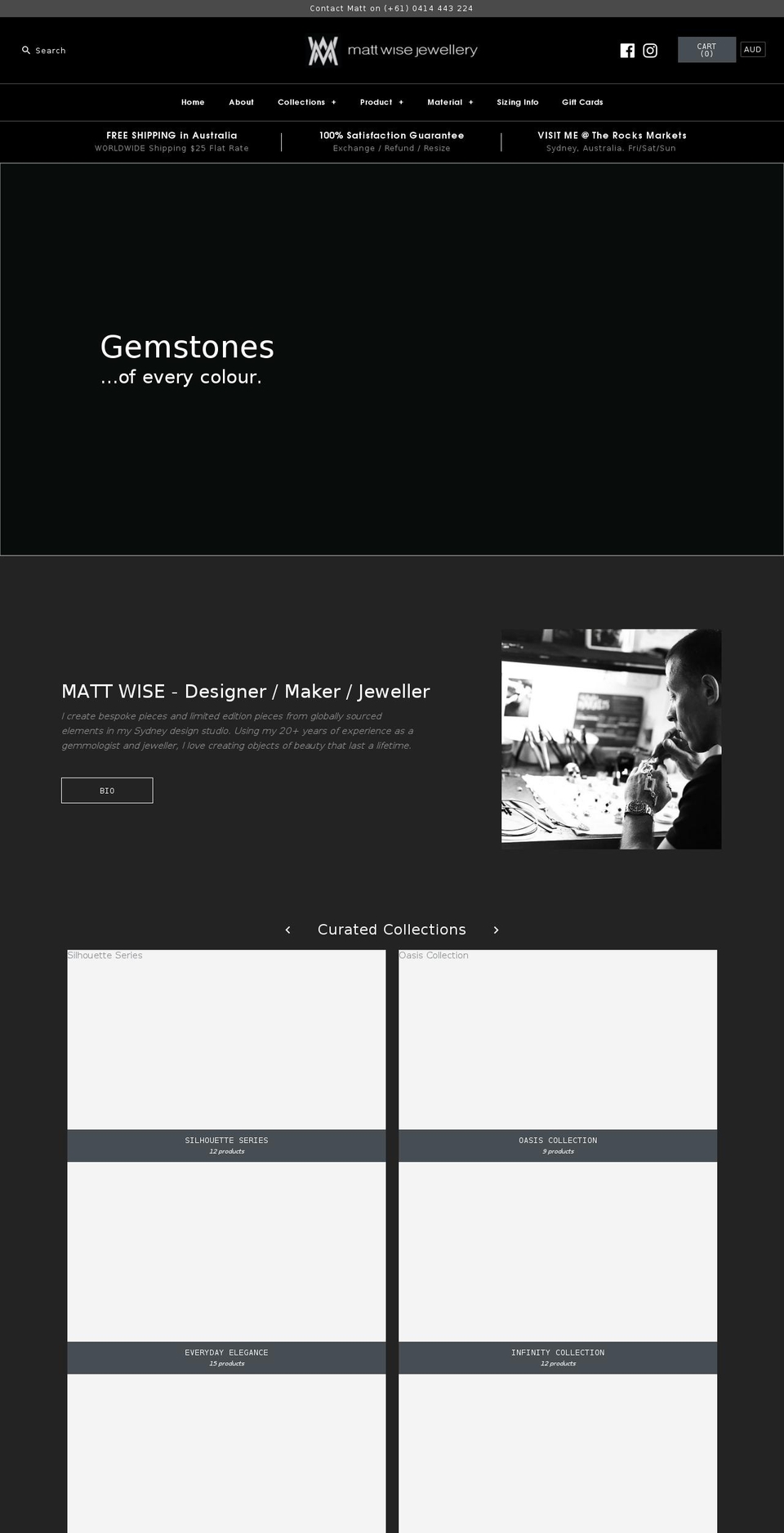 mattwisejewellery.com shopify website screenshot